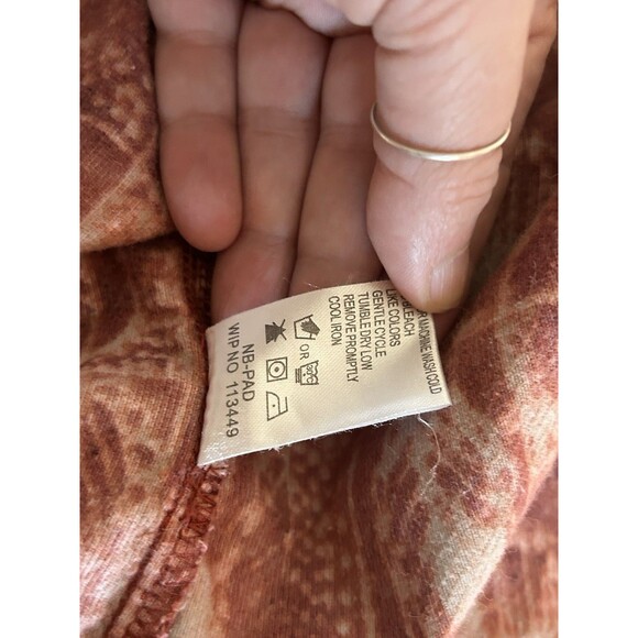 Women’s Autumn Orange WOOLRICH Button Up Shirt, Size L Cozy Fall Fairy Office - Picture 8 of 8